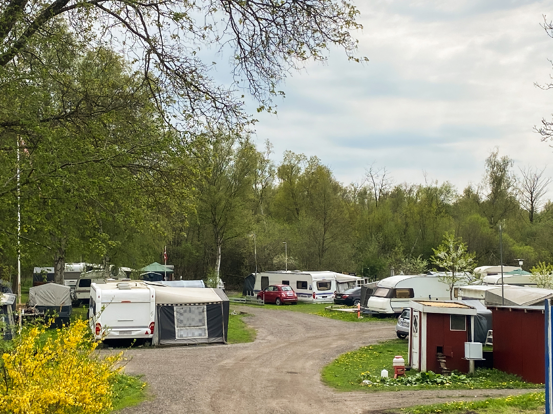 oppefra campingplads